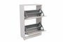 Hanah Home Zapatero Blanco con 2 Cajones
